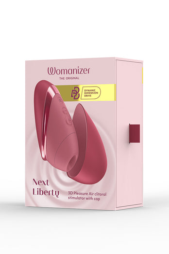 Womanizer - Next Liberty Travel Friendly Clitoral Stimulator - Bordeaux - Stag Shop