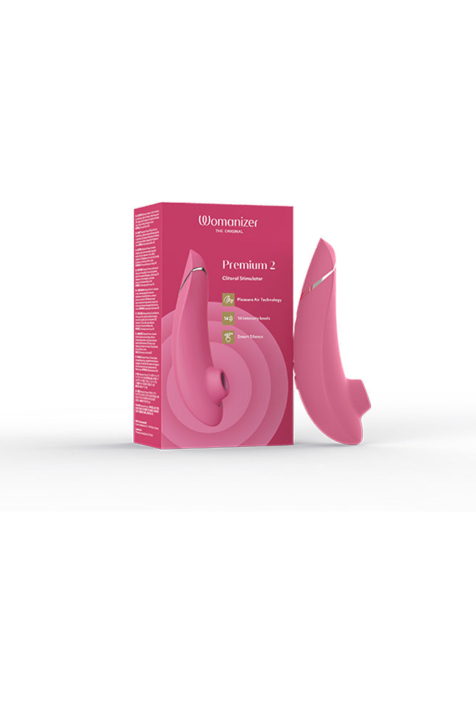 Womanizer - Premium 2 Clitoral Stimulator - Raspberry - Stag Shop