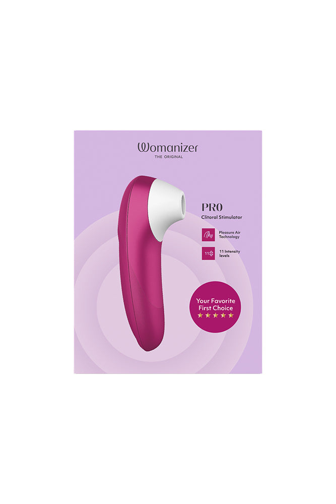 Womanizer - Pro Clitoral Stimulator - Hot Pink - Stag Shop