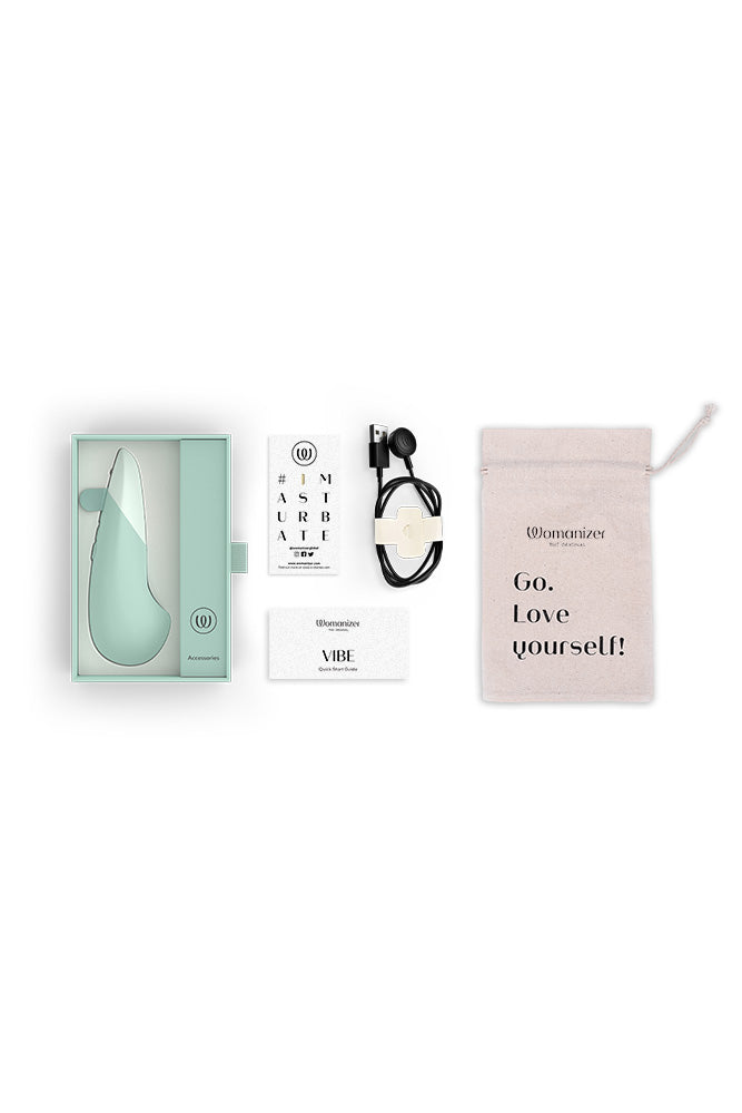 Womanizer - Vibe Lay On Vibrator - Sage - Stag Shop