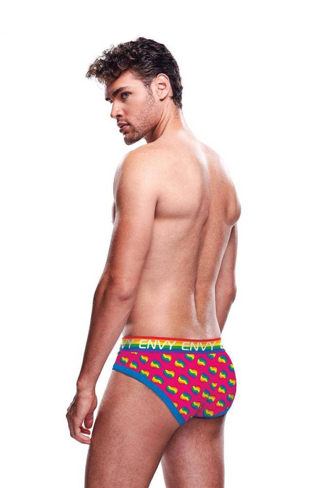 X-Gen - BLE302 - Rainbow Hearts Brief - Stag Shop