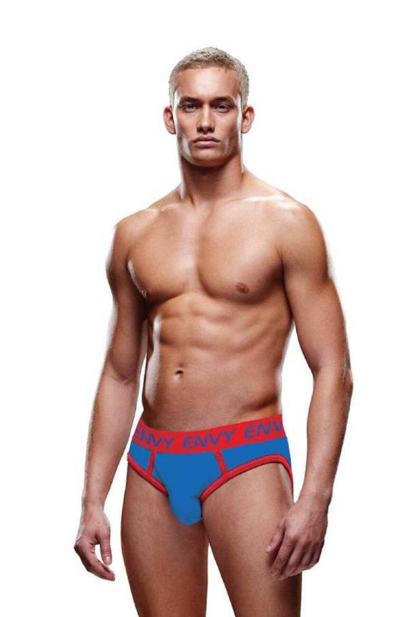 X-Gen - BLE309 - Solid Envy Jock - Blue/Red - Stag Shop