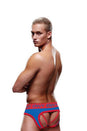 X-Gen - BLE309 - Solid Envy Jock - Blue/Red - Stag Shop