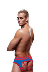 X-Gen - BLE309 - Solid Envy Jock - Blue/Red - Stag Shop