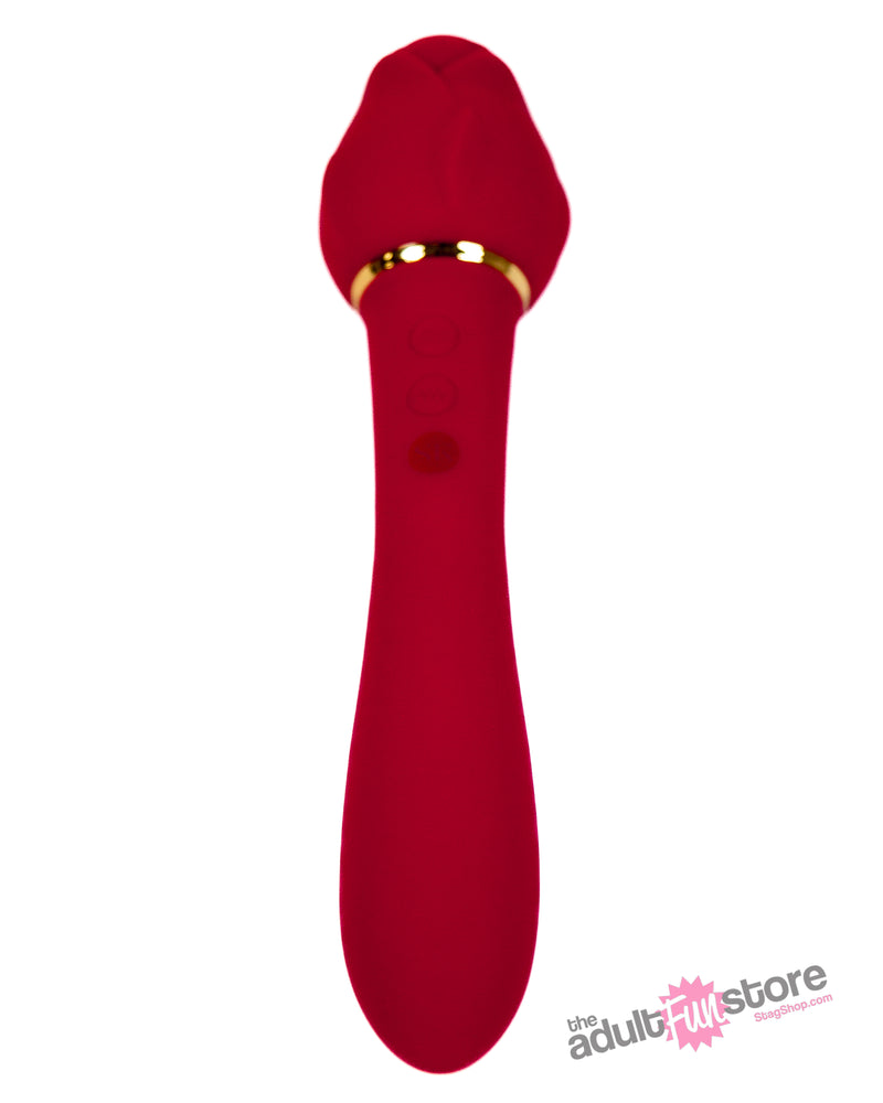 X-Gen - Secret Kisses - Rosegasm Twosome Dual Ended Vibrator - Red - Stag Shop