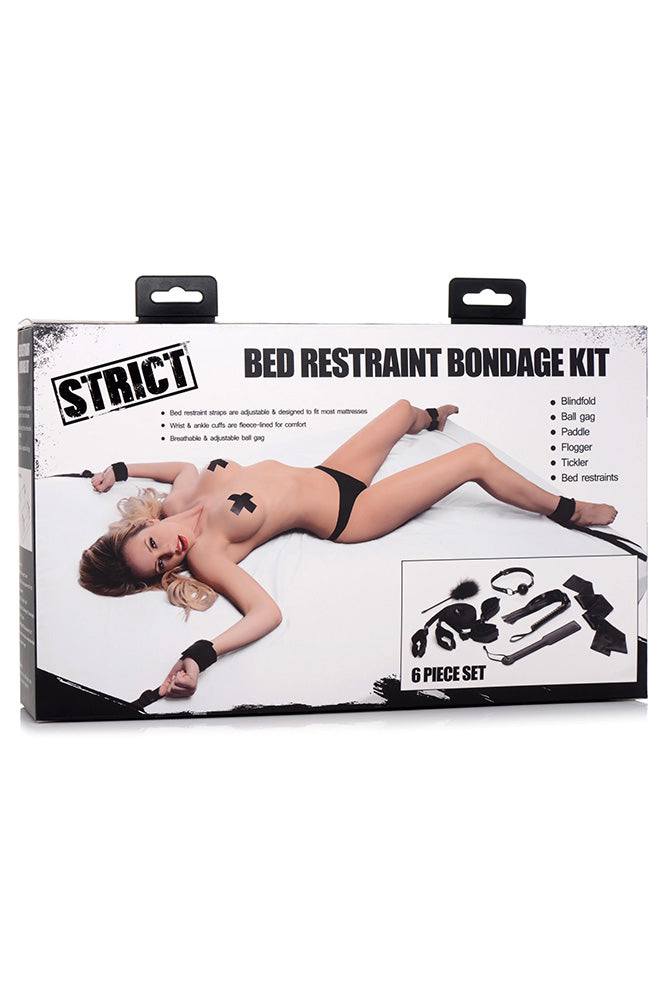 XR Brands - Strict - Bed Restraint Bondage Kit 6 Piece Set - Stag Shop