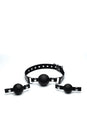 XR Brands - Strict - Interchangeable Silicone Ball Gag Set - Black - Stag Shop