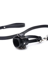 XR Brands - Strict -  Ball Stretcher With Leash - Black - Stag Shop