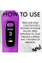 XR Brands - BANG - Digital Silicone Wand Vibrator - Stag Shop