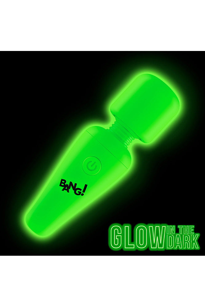XR Brands - BANG - 10X Glow-in-the-Dark Mini Wand Vibrator - Stag Shop