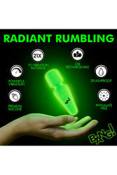 XR Brands - BANG - 10X Glow-in-the-Dark Mini Wand Vibrator - Stag Shop