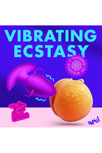 XR Brands - BANG - Rotating & Vibrating Silicone Butt Plug with Remote - Stag Shop