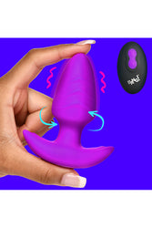 XR Brands - BANG - Rotating & Vibrating Silicone Butt Plug with Remote - Stag Shop