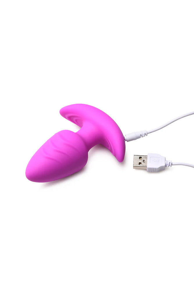 XR Brands - BANG - Rotating & Vibrating Silicone Butt Plug with Remote - Stag Shop
