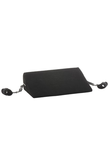 XR Brands - Bedroom Bliss - Bondage Cushion Position Aid with Restraints - Black - Stag Shop
