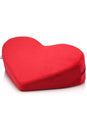 XR Brands - Bedroom Bliss - Love Pillow Heart Position Aid - Red - Stag Shop