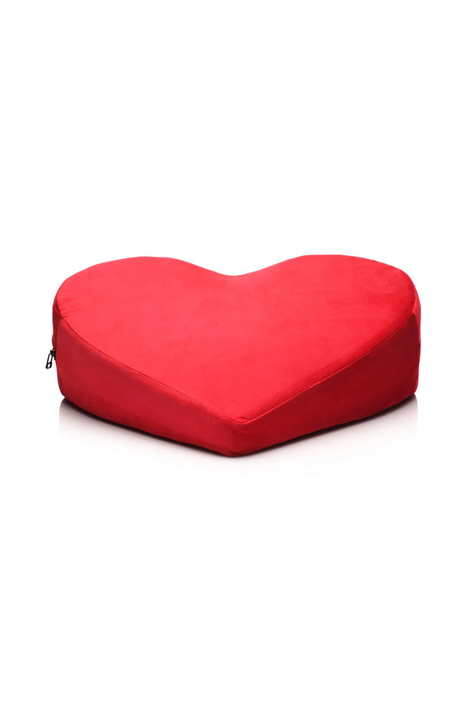 XR Brands - Bedroom Bliss - Love Pillow Heart Position Aid - Red - Stag Shop