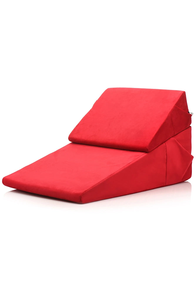 XR Brands - Bedroom Bliss - Love Cushion Foam Wedge Pillow Set - Red - Stag Shop