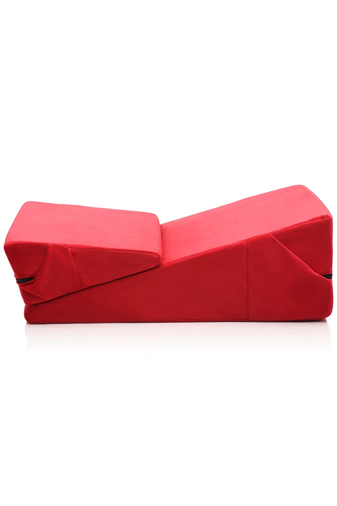 XR Brands - Bedroom Bliss - Love Cushion Foam Wedge Pillow Set - Red - Stag Shop