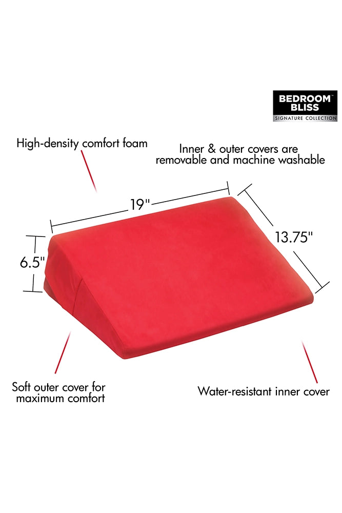 XR Brands - Bedroom Bliss -  Love Cushion Small Wedge Position Aid - Small - Stag Shop
