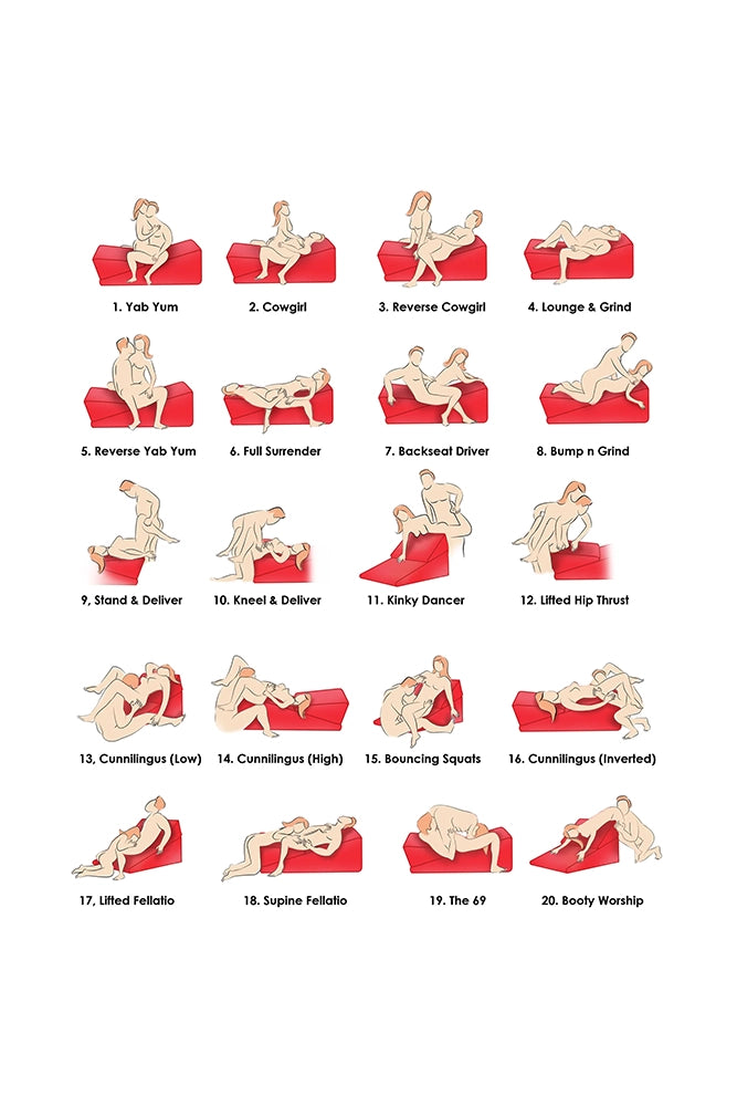 XR Brands - Bedroom Bliss -  Love Cushion Small Wedge Position Aid - Small - Stag Shop