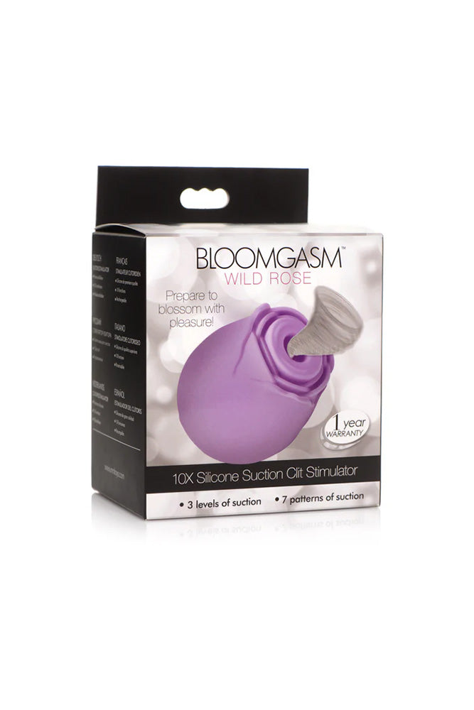 XR Brands - Bloomgasm - Wild Rose Clitoral Suction Stimulator - Stag Shop