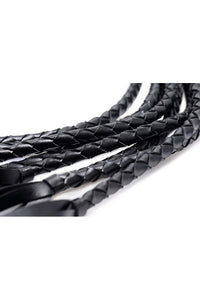 Thumbnail for XR Brands - Strict - 8 Tail Braided Flogger - Black