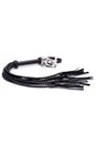 XR Brands - Strict - 8 Tail Braided Flogger - Black - Stag Shop