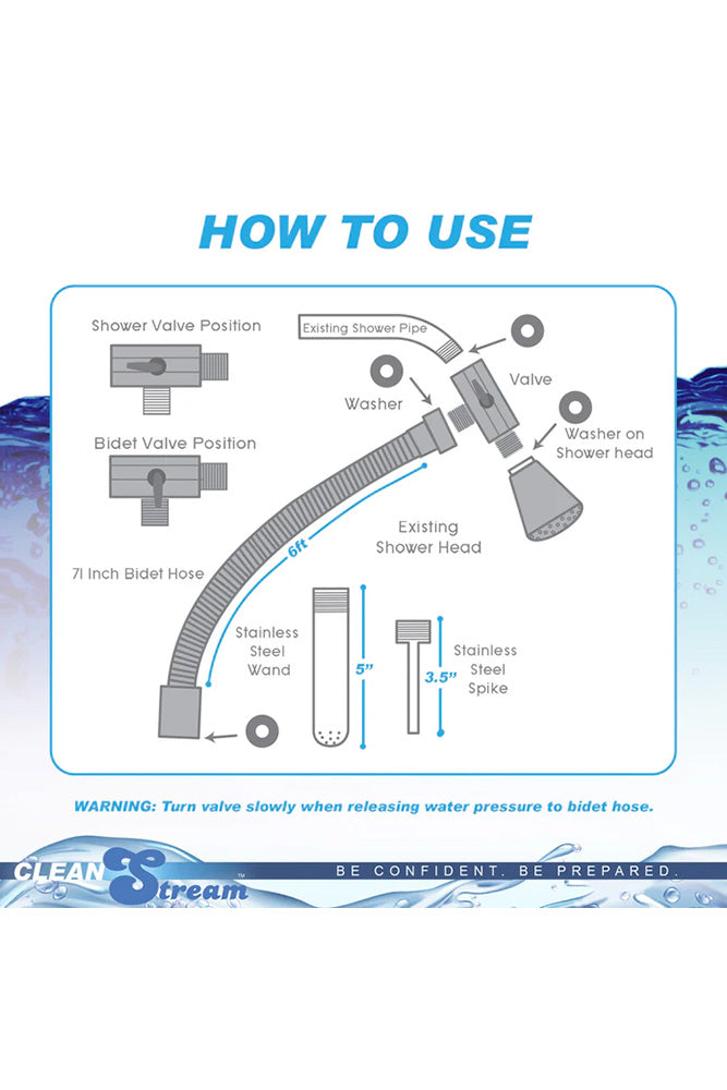 XR Brands - CleanStream -  Shower Enema System - Stag Shop