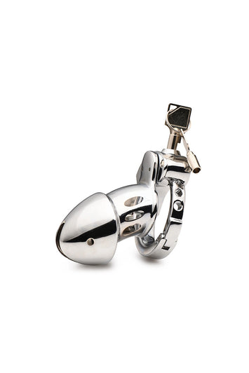 XR Brands - Master Series - Cock Cuff Snap-On Chastity Cage - Stag Shop