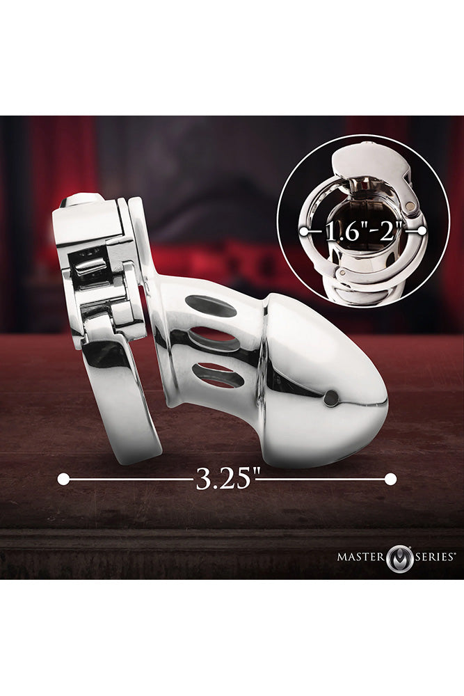 XR Brands - Master Series - Cock Cuff Snap-On Chastity Cage - Stag Shop