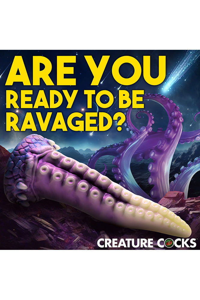 XR Brands - Creature Cocks - Astropus Tentacle Silicone Dildo - Multicolour - Stag Shop