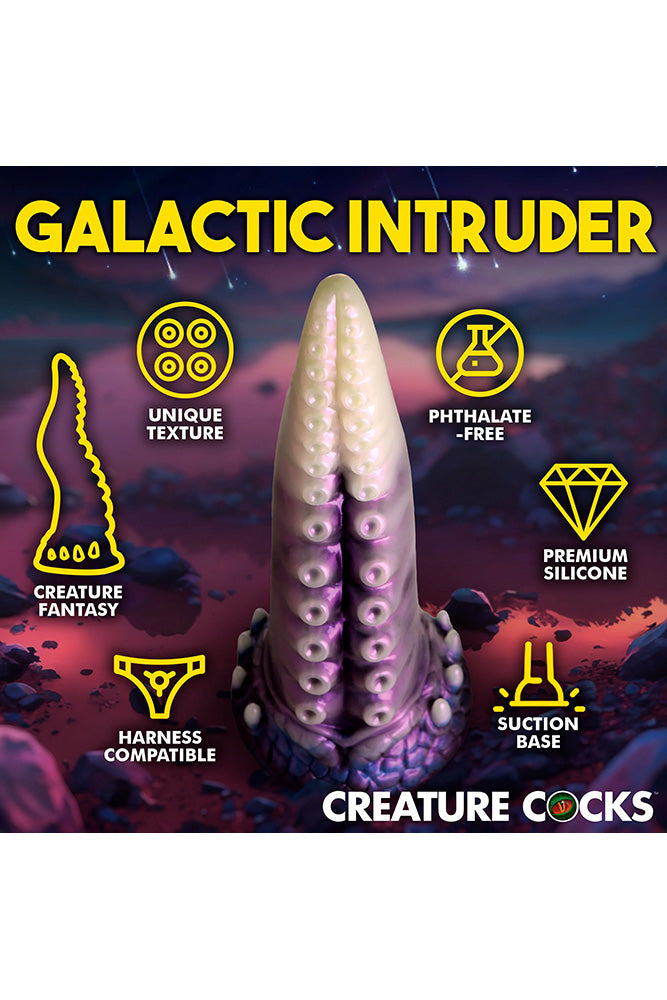 XR Brands - Creature Cocks - Astropus Tentacle Silicone Dildo - Multicolour - Stag Shop