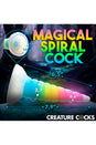 XR Brands - Creature Cocks - Uni-Glow Glow-In-The-Dark Rainbow Silicone Dildo - Multicolour - Stag Shop