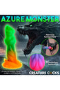 XR Brands - Creature Cocks - Aqua Cock Glow-in-the-Dark Silicone Dildo - Multicolour - Stag Shop