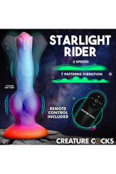XR Brands - Creature Cocks - Astro Cock Vibrating Glow-in-the-Dark Dildo - Stag Shop