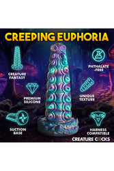XR Brands - Creature Cocks - Chrysalis Silicone Dildo - Multicolour - Stag Shop