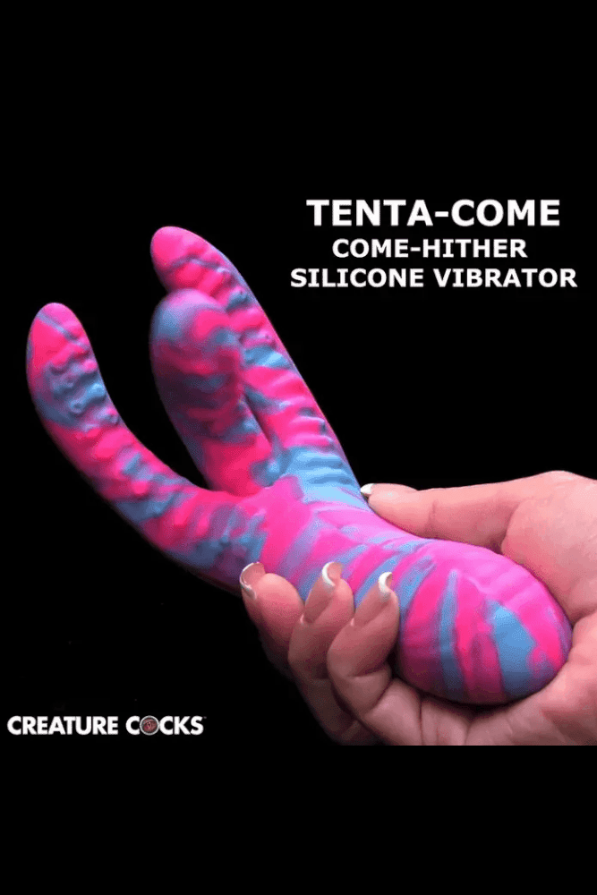 XR Brands - Creature Cocks - Tenta-Come Come-Hither Tentacle Vibrator - Stag Shop