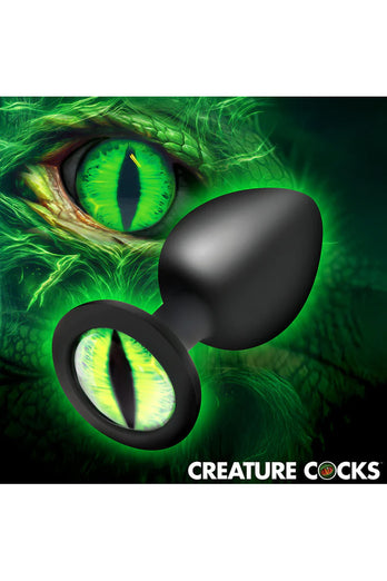 XR Brands - Creature Cocks - Creature Eyes Silicone Butt Plug - Stag Shop