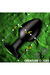 XR Brands - Creature Cocks - Creature Eyes Silicone Butt Plug - Stag Shop