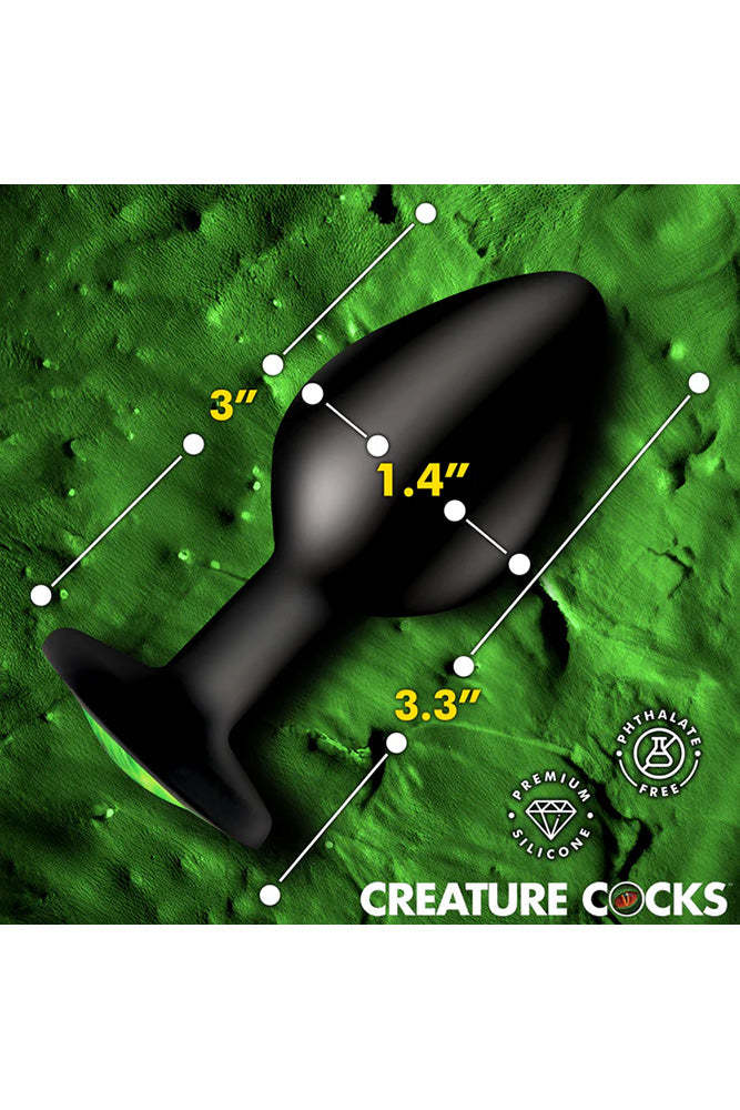 XR Brands - Creature Cocks - Creature Eyes Silicone Butt Plug - Stag Shop