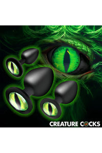 Thumbnail for XR Brands - Creature Cocks - Creature Eyes Silicone Butt Plug Set - Stag Shop
