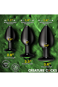 Thumbnail for XR Brands - Creature Cocks - Creature Eyes Silicone Butt Plug Set - Stag Shop