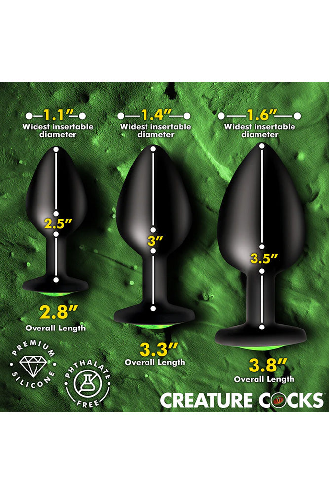 XR Brands - Creature Cocks - Creature Eyes Silicone Butt Plug Set - Stag Shop
