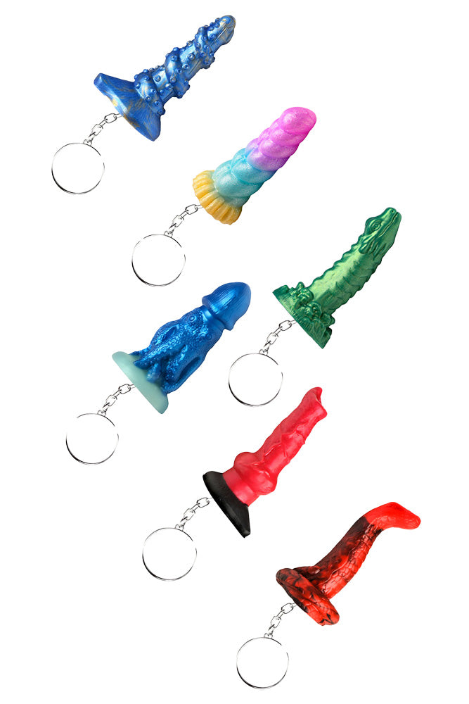 XR Brands - Creature Cocks - Creature Key Chains - Various Styles - Stag Shop