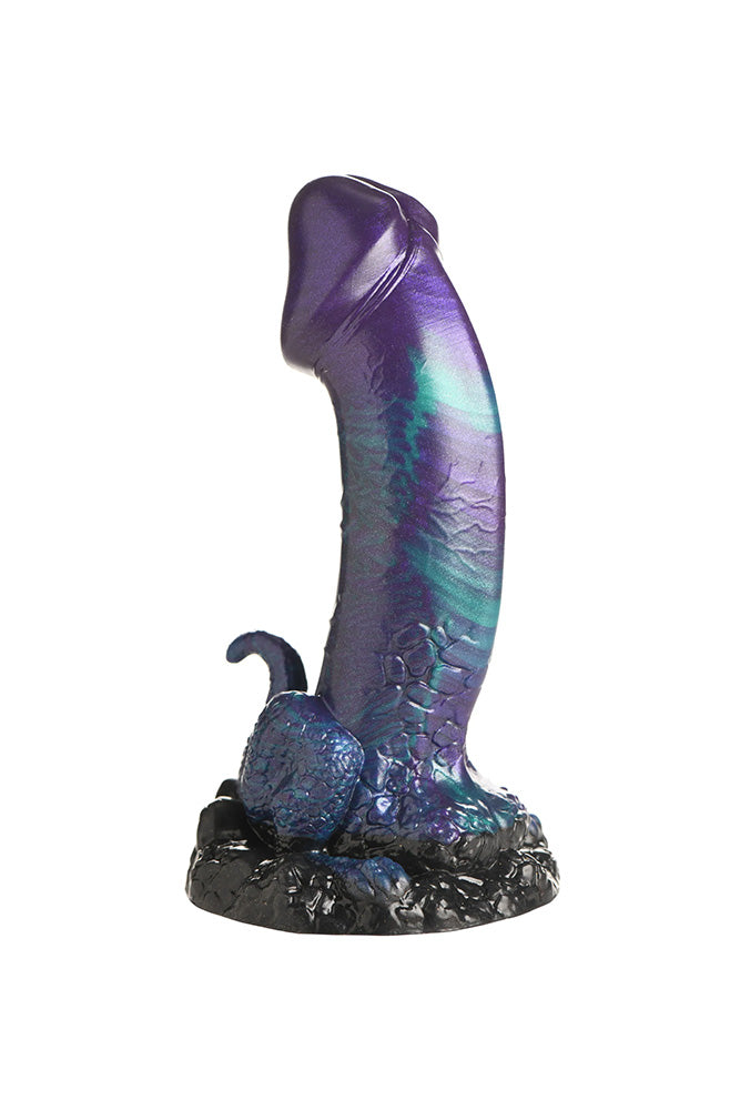 XR Brands - Creature Cocks - Dino Dick - Purple/Blue - Various Sizes