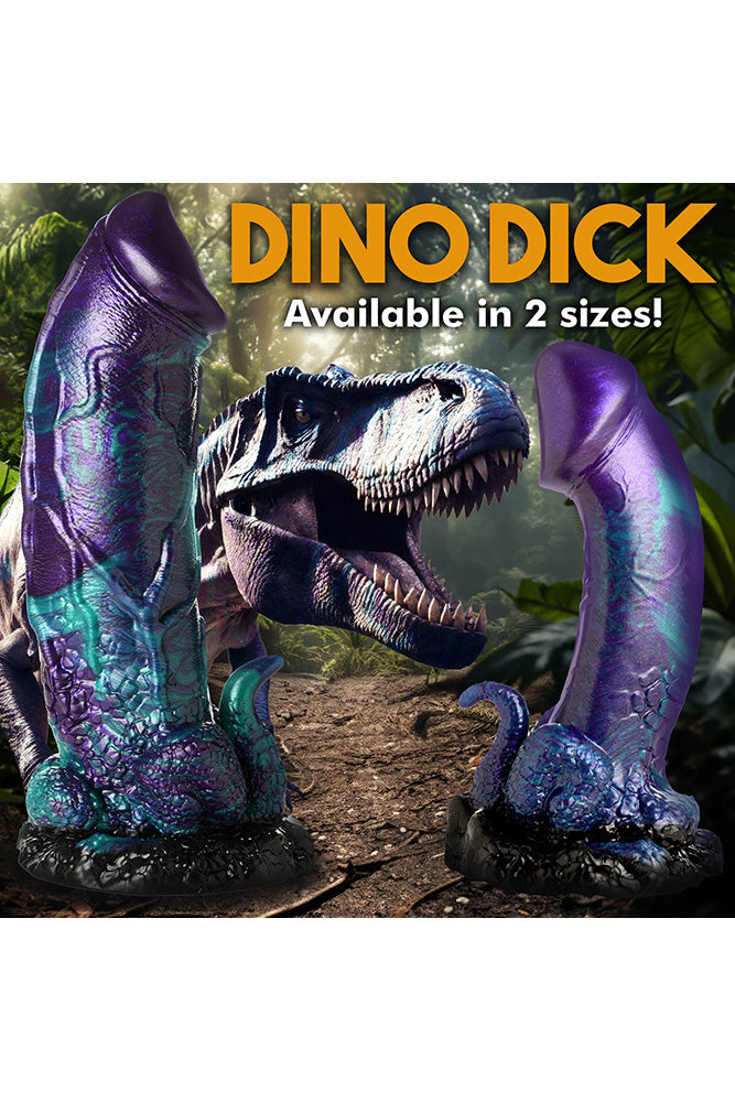 XR Brands - Creature Cocks - Dino Dick - Purple/Blue - Various Sizes