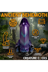 XR Brands - Creature Cocks - Dino Dick - Purple/Blue - Various Sizes - Stag Shop