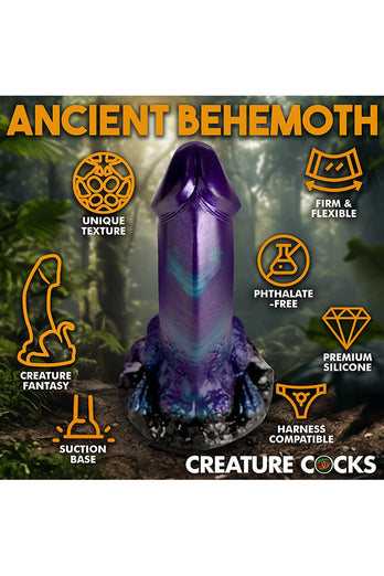 XR Brands - Creature Cocks - Dino Dick - Purple/Blue - Various Sizes - Stag Shop