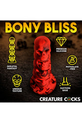 XR Brands - Creature Cocks - Doom Skull Tower Silicone Dildo - Red - Stag Shop